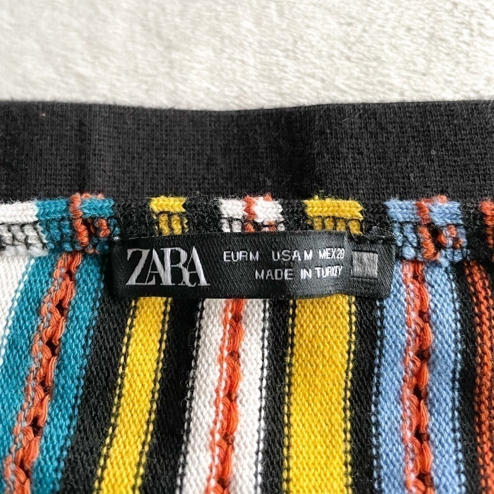 ZARA Striped Knit Crop Tank - Picture 2 of 10